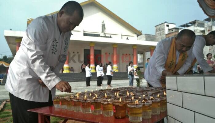 Detik-detik Waisak di Vihara Bodhijaya Buddhist Center (BBC), Begini Pesan Sagin