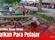 Gotong Royong Danau Ranau, Camat Libatkan Para Pelajar, Targetnya Keren Deh