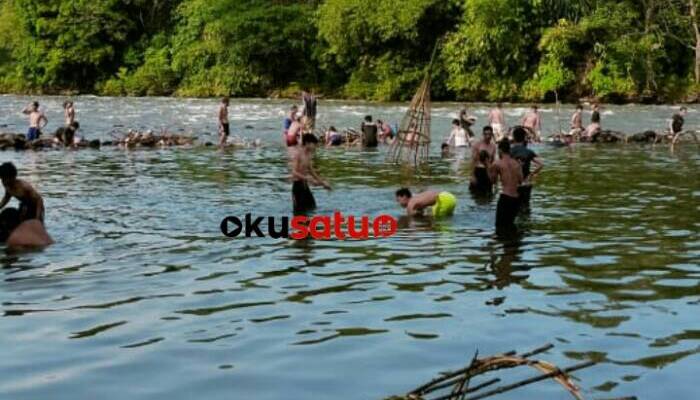 Demi Aliri Sawah, Warga Nekat Bendung Sungai Ogan