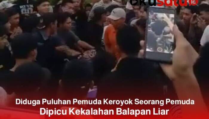 Viral Seorang Pebalap Liar Dikeroyok Puluhan Pemuda Diduga Terjadi di Lapter OKU Selatan