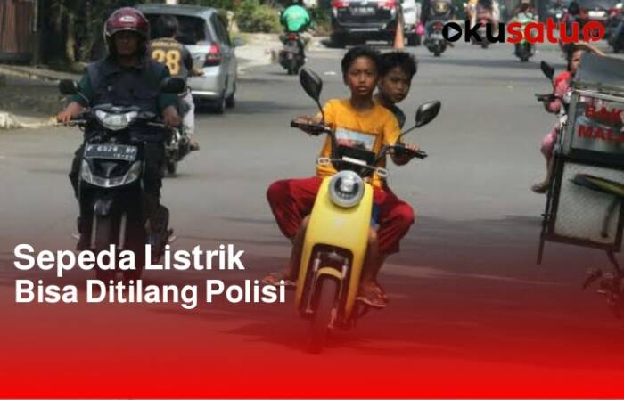 Sepeda Listrik di jalan