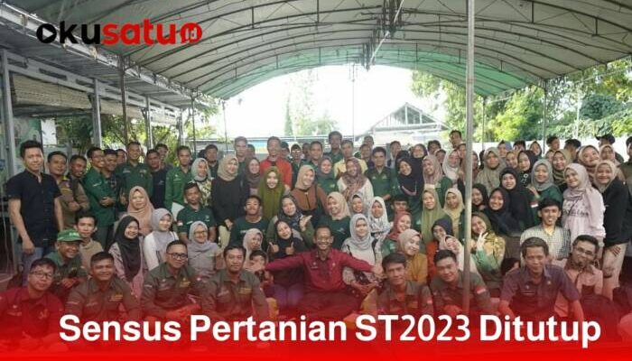 Sensus Pertanian ST2023 BPS OKU Selesai Tepat Waktu, Ditutup Dengan Keceriaan