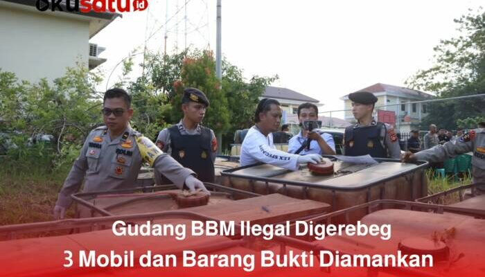 Gudang BBM Ilegal Digerebeg, 3 Mobil Diangkut