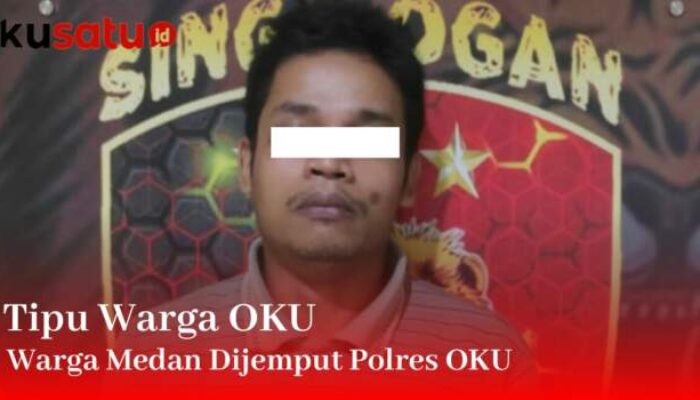 Tipu Korban Pakai Nota, Warga Medan Dijemput Polres OKU