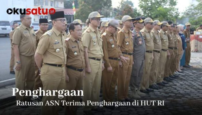 Ratusan ASN OKU Terima Penghargaan Saat HUT Kemerdekaan