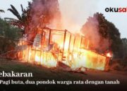 Dua Pondok Terbakar di OKU Selatan, Sisakan Pakaian di Badan