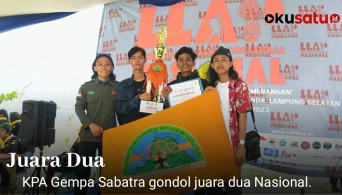 KPA Gempa Sabatra Gondol Juara Dua Nasional Lintas Alam