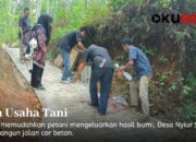 Jalan Usaha Tani Terbangun, Berbahagialah Warga Nyiur Sayak