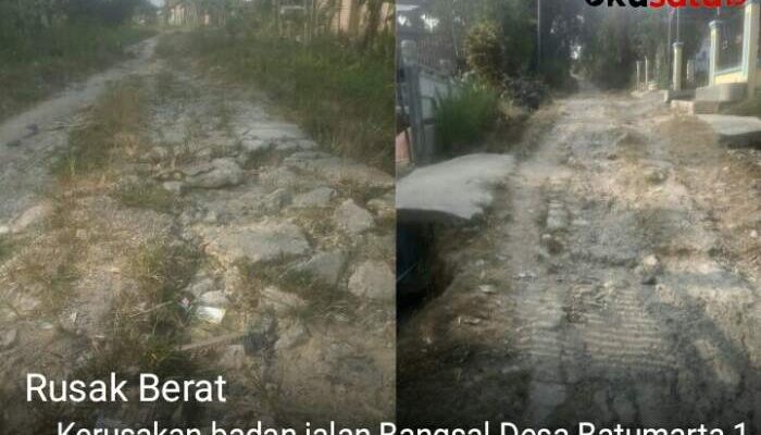 Jalan Tebing di Lubuk Raja Bikin Warga Sengsara Bertahun-tahun,  Kondisinya Rusak Berat, Tiap Melintas Rasanya Mau Nangis