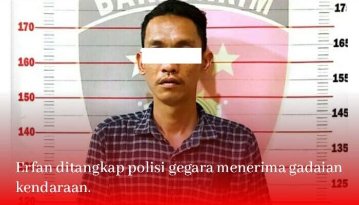 Diringkus Polisi Gegara Terima Gadaian Mobil