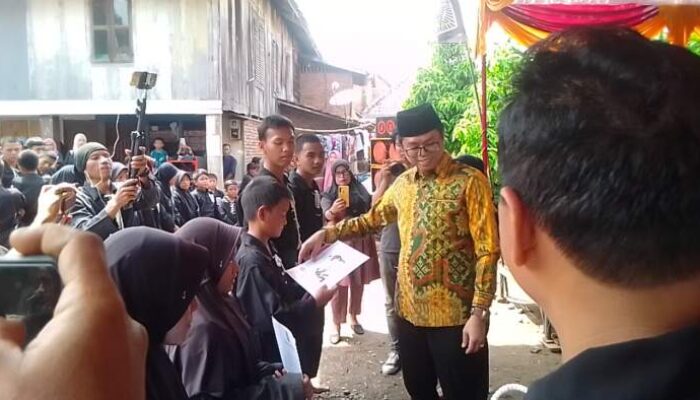 Ratusan Siswa PSHT Baturaja Barat Ujian Kenaikan Sabuk