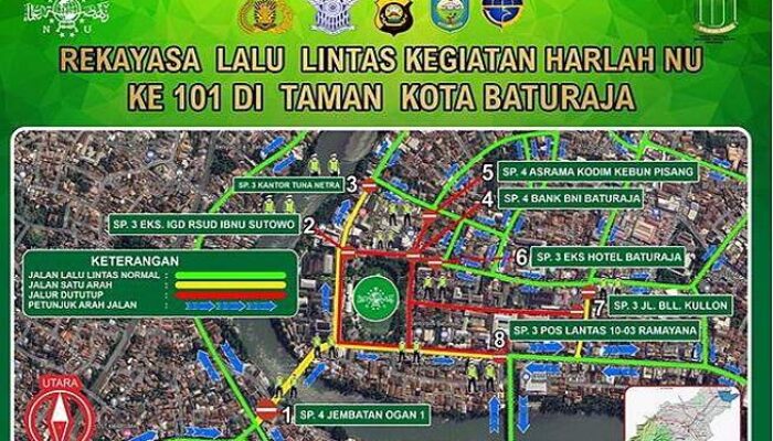 Delapan Jalur ke Taman Kota Baturaja Ditutup, Jangan Nekat Bisa Disemprit Petugas