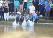 Ratusan Ribu Benih Ikan Dilepas ke Sungai Ogan, Kini Jumlah Koleksinya Gak Kehitung