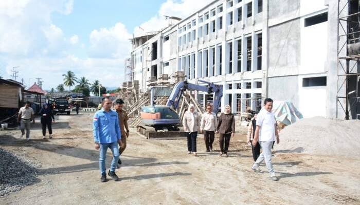 DPRD Sidak Dua Proyek Mendadak, Pembangunan RSUD Muaradua dan Penanggulangan Tanah Longsor