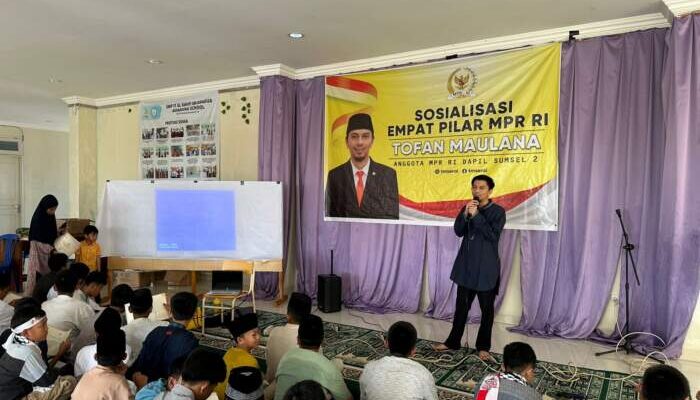 Tofan Maulana Gelar Sosialisasi 4 Pilar MPRI di Aula Yayasan Al-Kahfi Kecamatan Muaradua