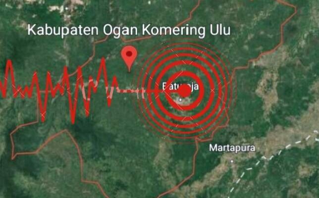 Gempa Tektonik Senggol Kabupaten OKU, BPBD Minta Warga Tidak Panik