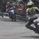 Foto : Mustofa / oku satu Para pebalap adu skill di lintasan sirkuit non permanen (NP) GOR Baturaja pada 11 dan 12 Januari 2025 dalam ajang Open Road Race BMS.