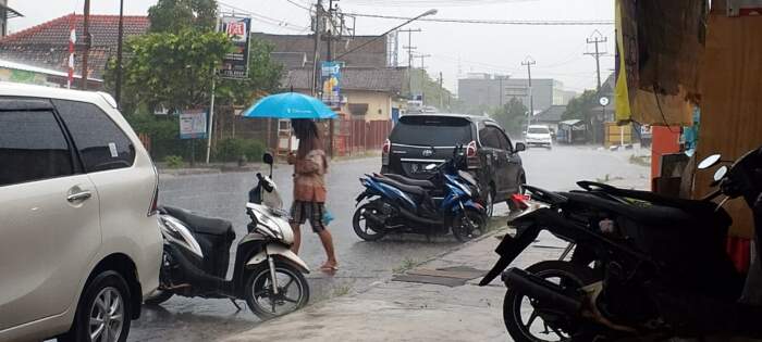 Hujan masih mengguyur wilayah Kabupaten OKU.