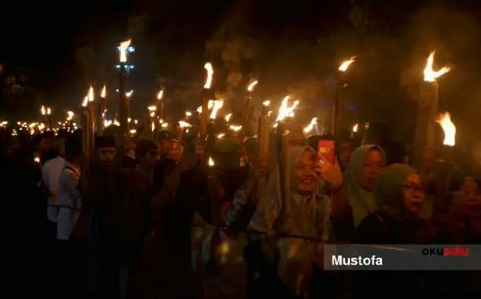 Foto : Mustofa / OKUSATU.ID Pawai obor MWC NU akan digelar pada 26 Februari 2025 malam,, selepas sholat isya.