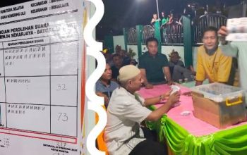 Dua calon ketua RT 22 di Kelurahan Sekar Jaya Keok.
