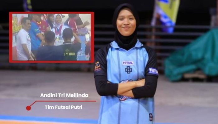 Andini Perkuat Tim OKU Timur, Futsal Putri Gondol Medali Emas
