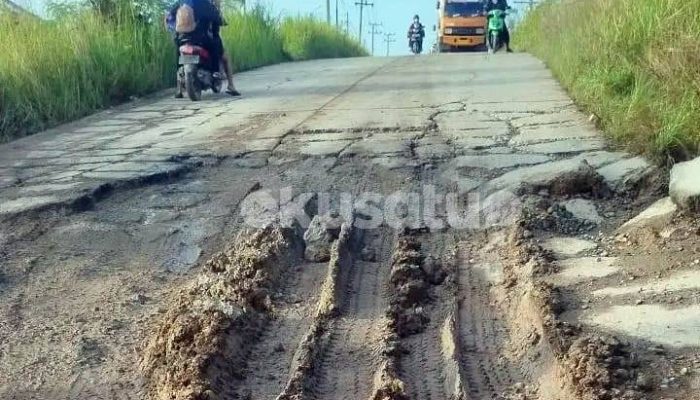 Proyek Tahap Lelang, Perbaikan Jalan Cor Beton Batukuning Pertitik Kerusakan