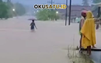 Nusa Jaya OKU Timur Terendam Banjir, Sekolah Libur,  Akses Warga Terblokir