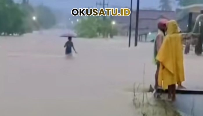 Nusa Jaya OKU Timur Terendam Banjir, Sekolah Libur,  Akses Warga Terblokir