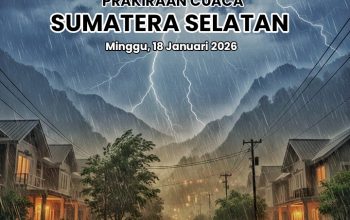 Hujan dari Pukul 10.00 wib, Awas Sepuluh Wilayah Terancam Hujan Deras