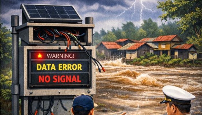 Alat Pendeteksi Hujan dan Banjir di Maling Bandit, OKU Kehilangan Alarm Cuaca Ekstrem