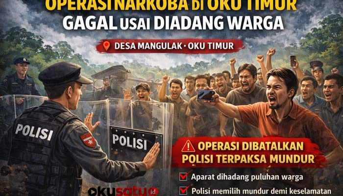 Operasi Narkoba di OKU Timur Dihadang Warga