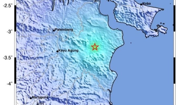 Empat Wilayah Merasakan Gempa Magnitudo 4.4, Salah satunya OKU Timur