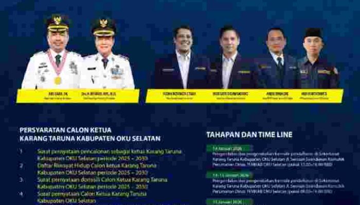 Pendaftaran Bacalon Ketua Karang Taruna OKU Selatan Dibuka