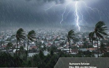 Waspada! BMKG Prediksi Hujan Deras dan Angin Kencang di OKU dan OKU Selatan Hari Ini 15 Januari