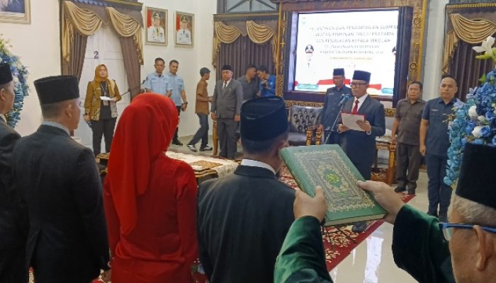 Ini Dia Daftar Kepala OPD dan Enam Kepsek dì OKU yang Dilantik