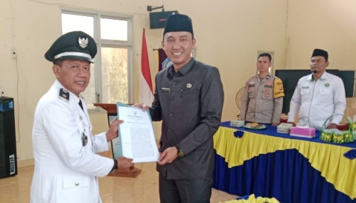 ​Resmi Dilantik, Taufik Kini Emban Jabatan Pj Kades Martajaya
