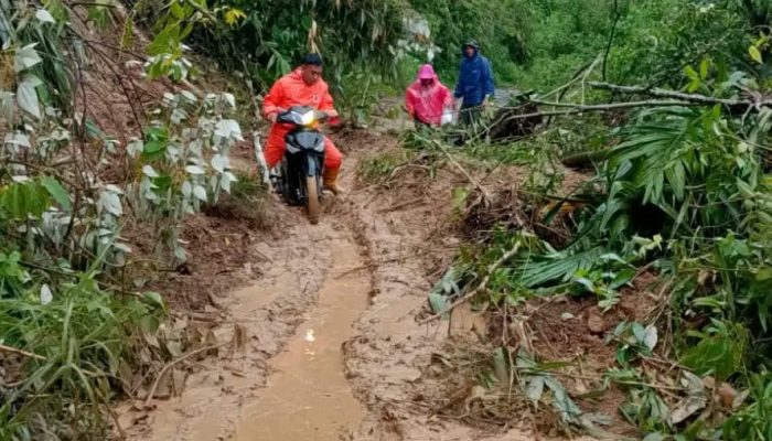 Longsor di Sungai Are, Jalan Amblas hingga Tertutup Material