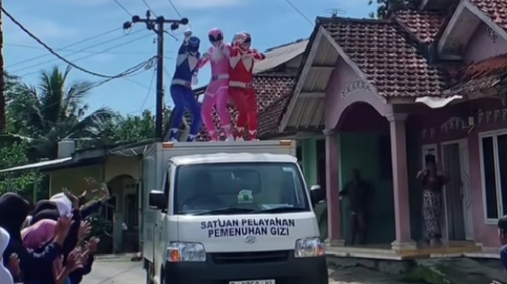 Armada MBG yang membawa Power Rangger. Tahun ini Menson menarget MBG menyasar para lansia di Indonesia.
