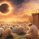 Ilustrasi Gerhana Matahari Cincin saat umat Islam melaksanakan shalat kusuf dan berdoa