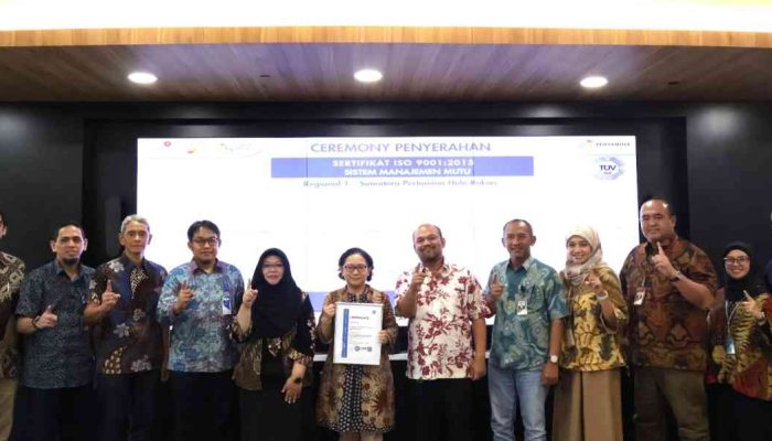 PHR Regional 1 Raih Sertifikasi ISO 9001:2015, Perkuat Budaya Mutu dan Perbaikan Berkelanjutan