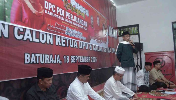 DPC PDI Perjuangan OKU Buka Bersama Masyarakat, Begini Pesan Hj Tina Malinda