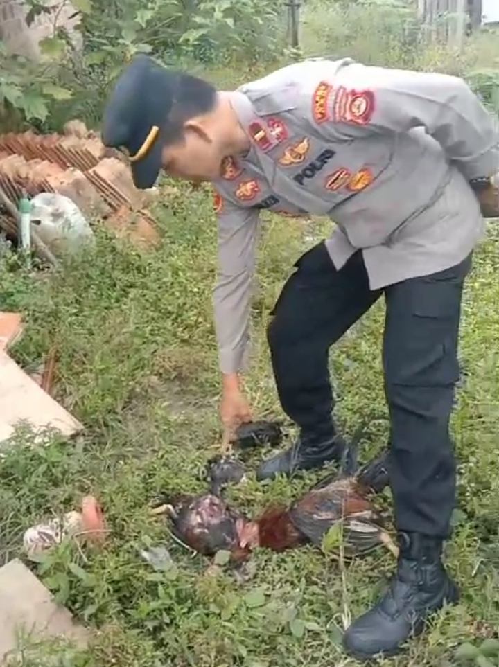 Babinkamtibmas dan Reskrim Polsek Baturaja Timur sudah ke lokasi