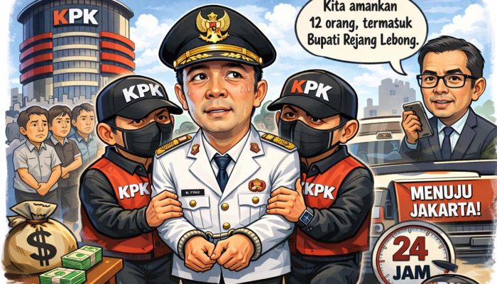 Geger! Bupati Rejang Lebong Diciduk KPK bersama 11 Orang