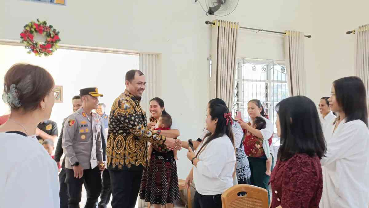 Bupati OKU Selatan Abusama bersama Polres OKU Selatan memonitoring pelaksanaan ibadah wafat Isa Al Masih dan Hari Paskah