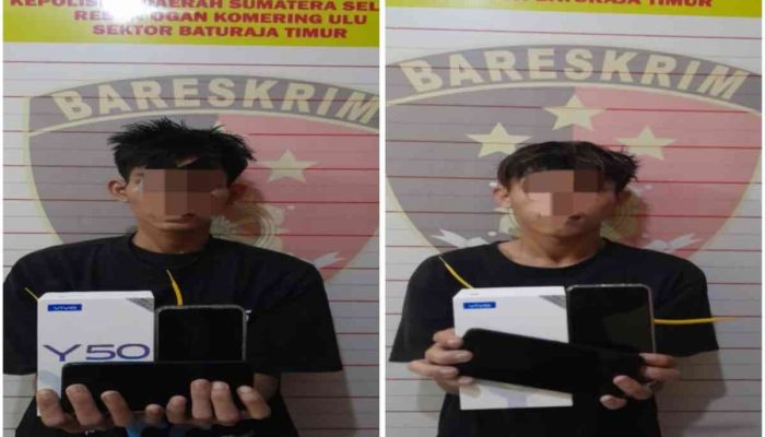 Dua Warga Lubai Ditangkap Polisi, Mencuri Motor dan Hp Warga Sukaraya