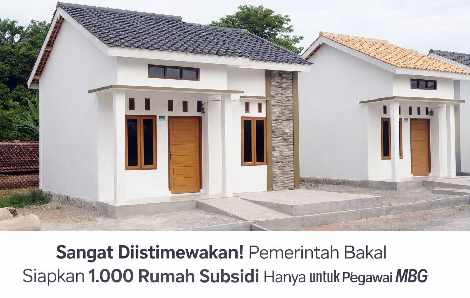 Pekerja dapur MBG melihat rumah subsidi dengan skema DP ringan