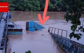 Ponton WTP Bakung Terjungkal, Distribusi Air Dipastikan Terganggu