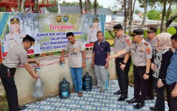 Kapolres OKU Resmikan Pemanfaatan Sumur Bor