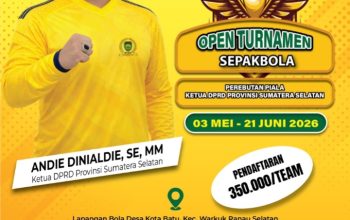 Sebanyak 39 Tim sepakbola dari mulai membuka pendaftaran hingga hari ini tanggal 22 April baik dari wilayah Oku Selatan maupun dari luar daerah.