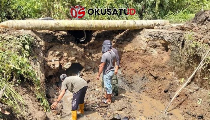 Pasang Box Culvert Tanggulangi Jalan Terdampak Longsor